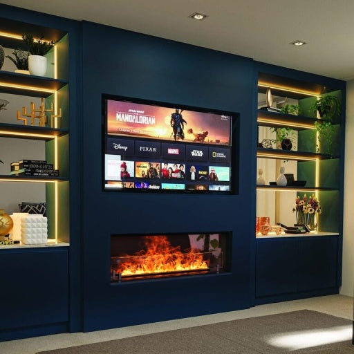Ignis Smart Electric Cassette Fire 36 inch realistic flame effect