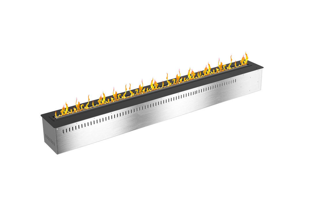 Ignis Smart Bio-Ethanol Cassette Fire 48 inch Carbon Black