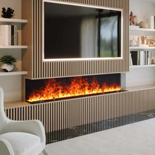 Ignis Smart Electric Cassette Fire 78 inch panoramic flame effect