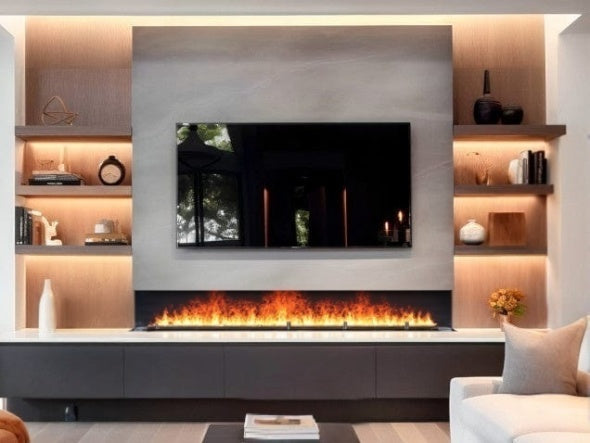 Ignis Smart Electric Cassette Fire 72 inch panoramic flame effect