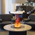 Ignis Smart Electric Cassette Fire Round 3D water vapour front view UK