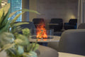 Ignis Smart Round Electric Fire ambient room lighting effect