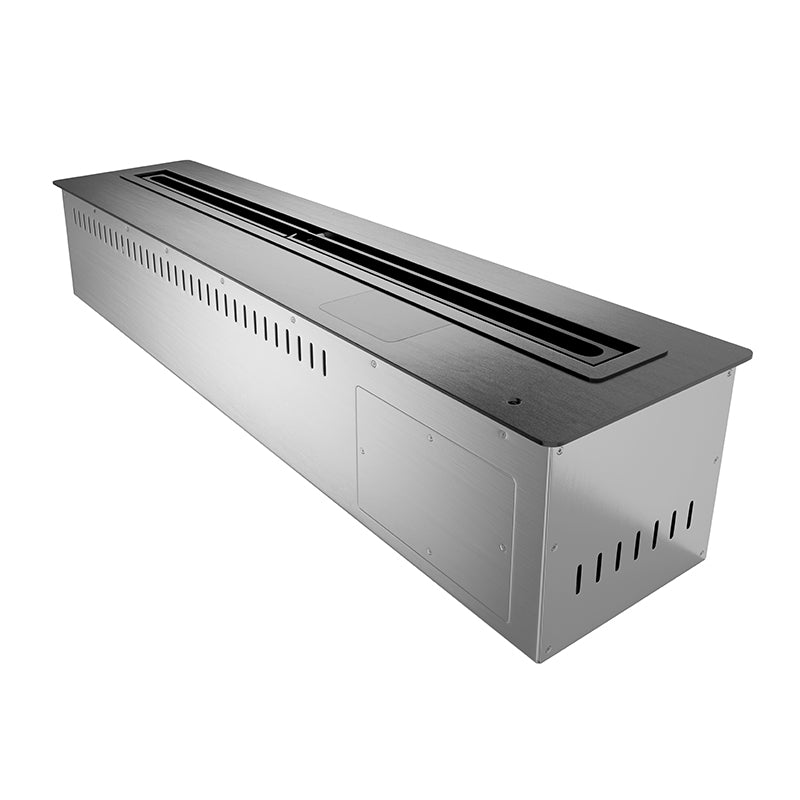 Ignis Smart Bio-Ethanol Cassette Fire 83 inch brushed stainless steel