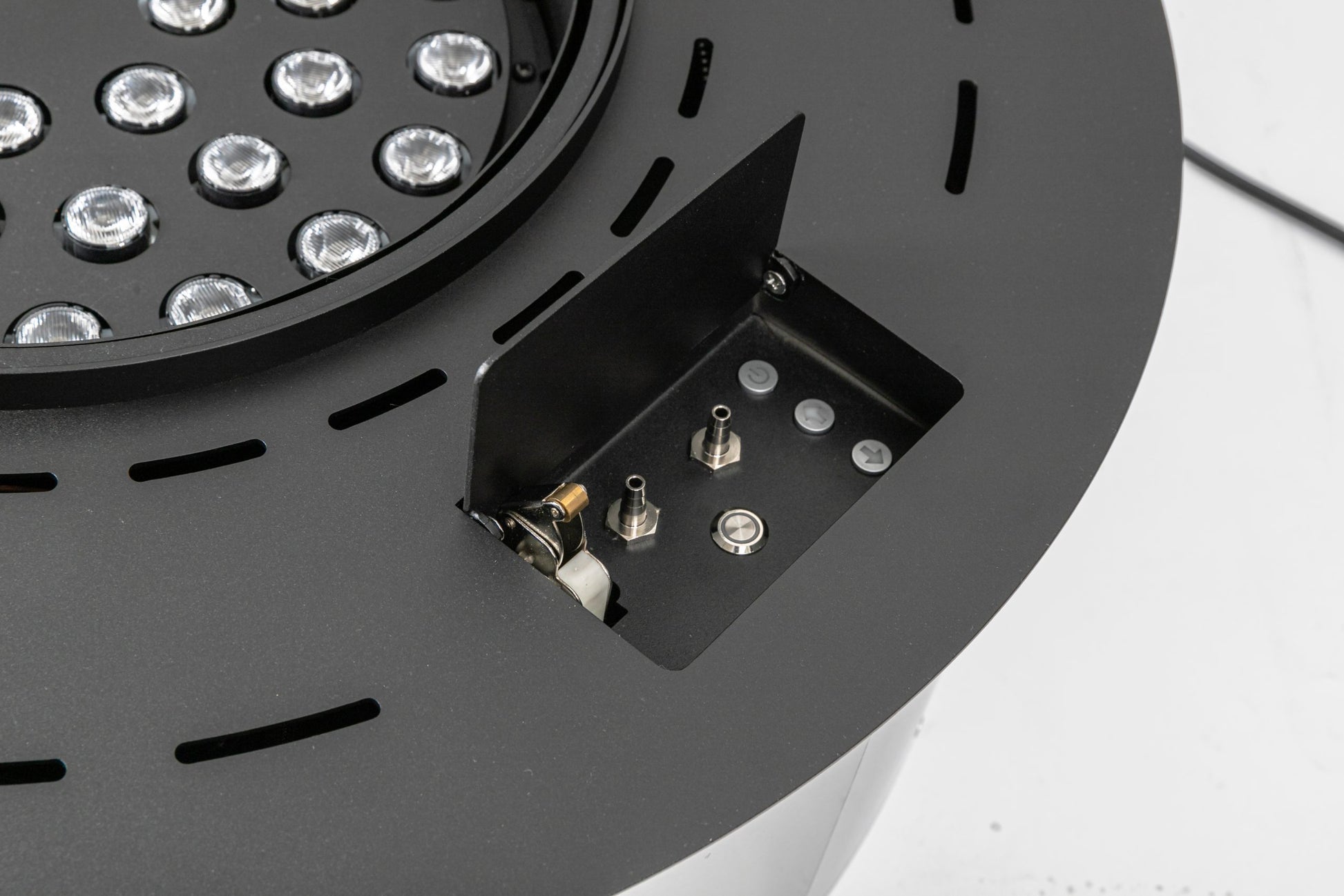 Ignis Smart Round Electric Fire 97 colour LED flame options