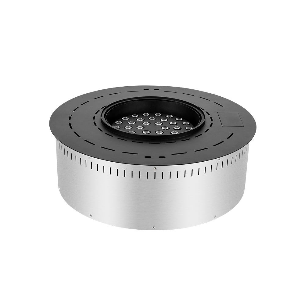 Ignis Smart Electric Cassette Fire Round 3D water vapour front view UK